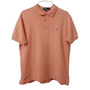 Polo by Ralph Lauren Light Orange Short Sleeve Polo Shirt Mens Sz XL